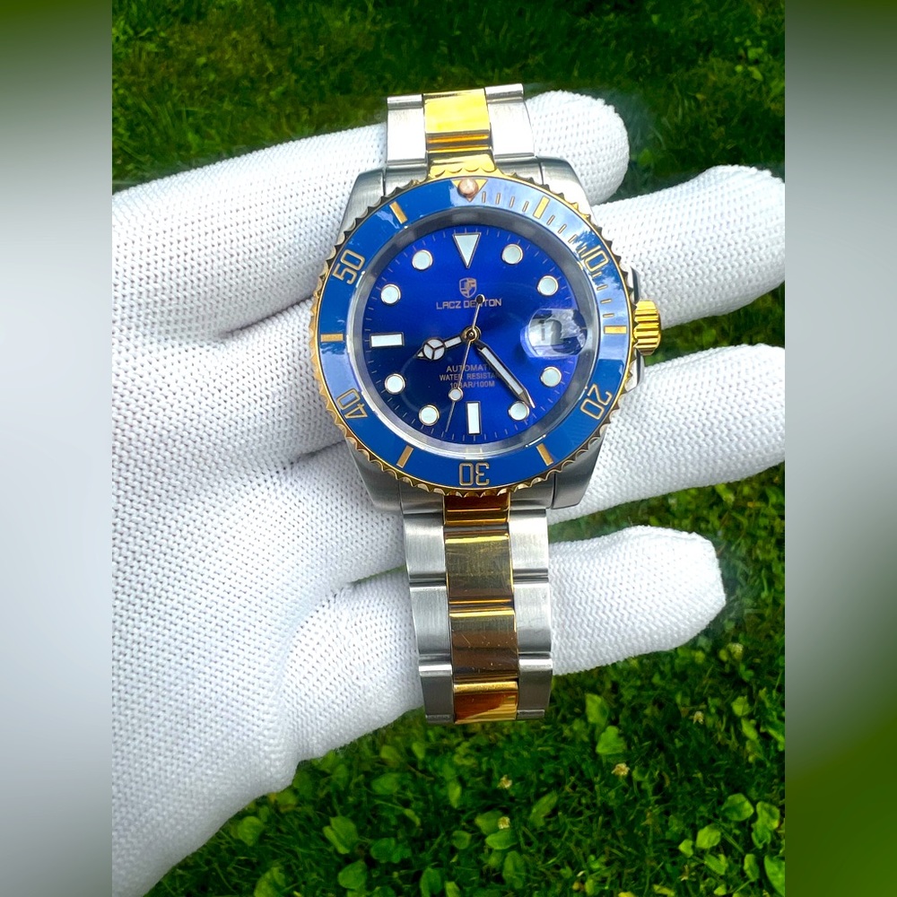 Lacz Denton gold/silver men’s watch automatic